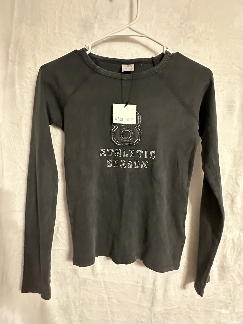 Zara Log Sleeve Girls Shirt - new with tag